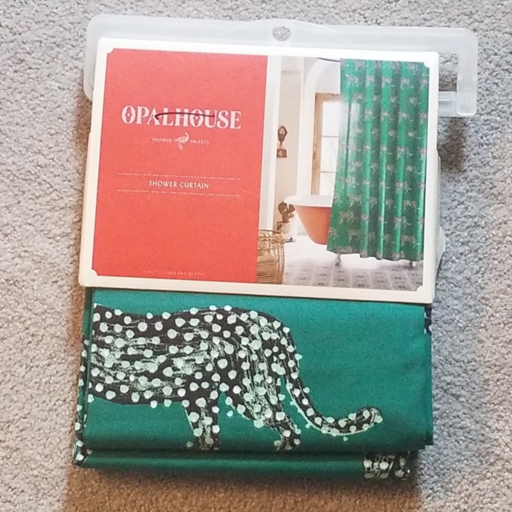 ISO Opalhouse Target Shower curtain panther